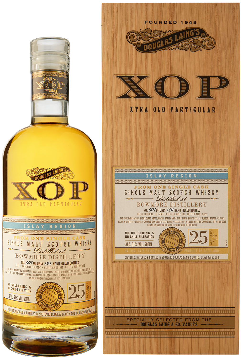 Bowmore 25YO 1996 Douglas Laing XOP