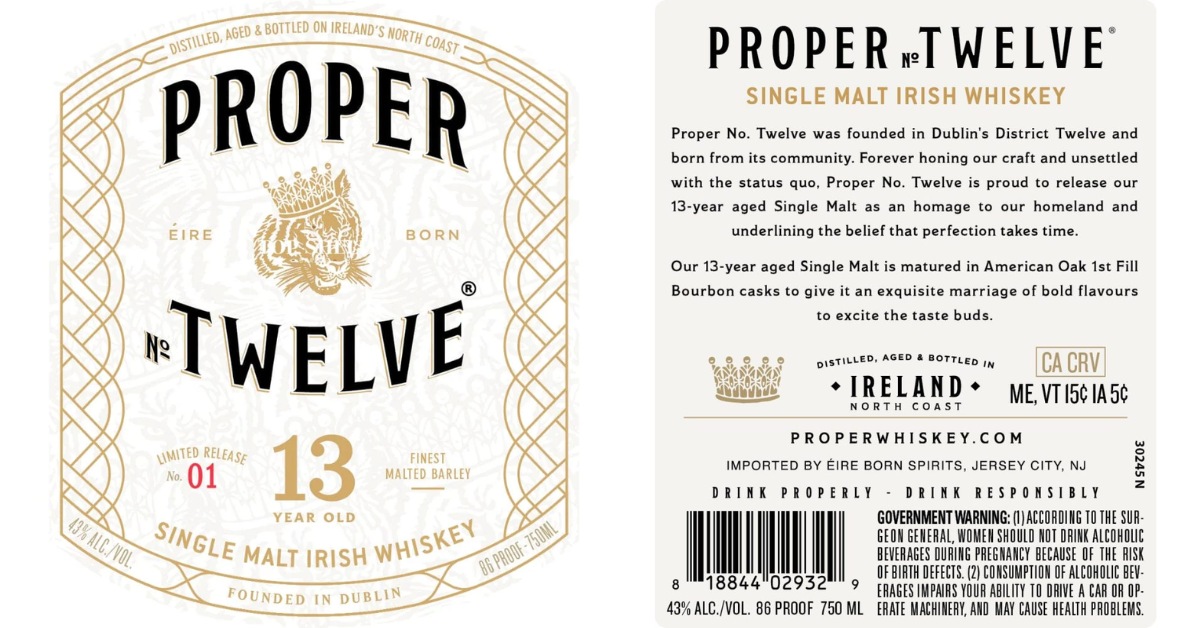 Proper No. Twelve w wersji single malt