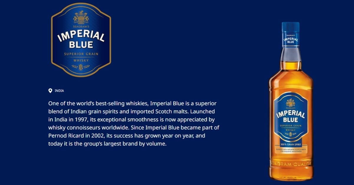 Pernod Ricard sprzedaje Imperial Blue